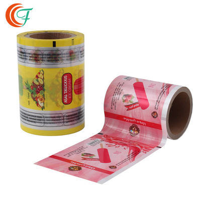 50mic ถึง 60mic OPP BOPP ฟิล์มบรรจุภัณฑ์ม้วนบรรจุภัณฑ์พลาสติกเกรดอาหารป้องกันการแช่แข็งพิมพ์