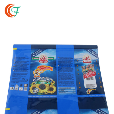 ฟิล์มบรรจุภัณฑ์อาหารพลาสติกแบบกำหนดเองสีพิมพ์ฟิล์มโพลีเอสเตอร์ Metallized