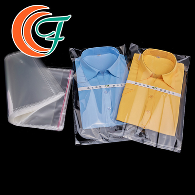 โลโก้ที่กำหนดเองเสื้อยืดล้างถุง OPP ระบายอากาศบรรจุถุงกาวตนเอง