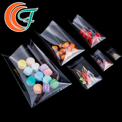 ถุงบรรจุภัณฑ์ OPP เกรดอาหาร Polypropylene ซีลปิดเอง ผนึกซ้ำได้